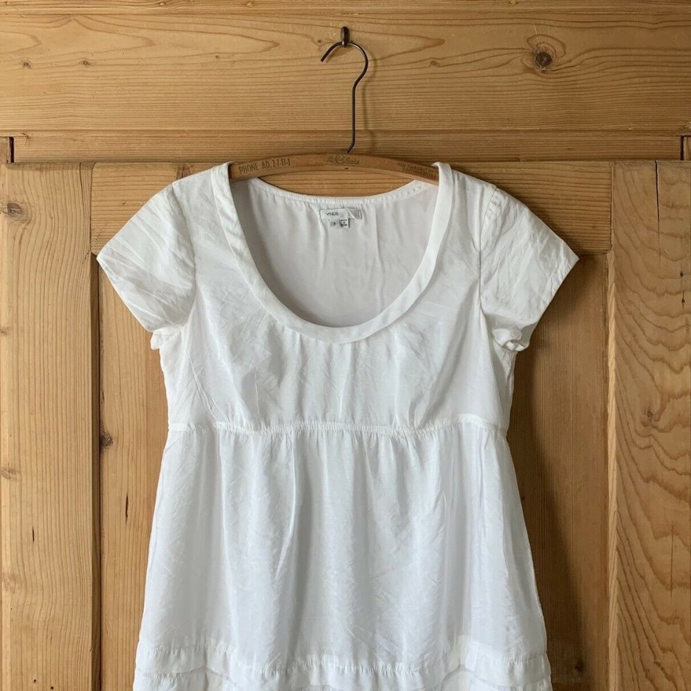 Vince silky short-sleeve top, S